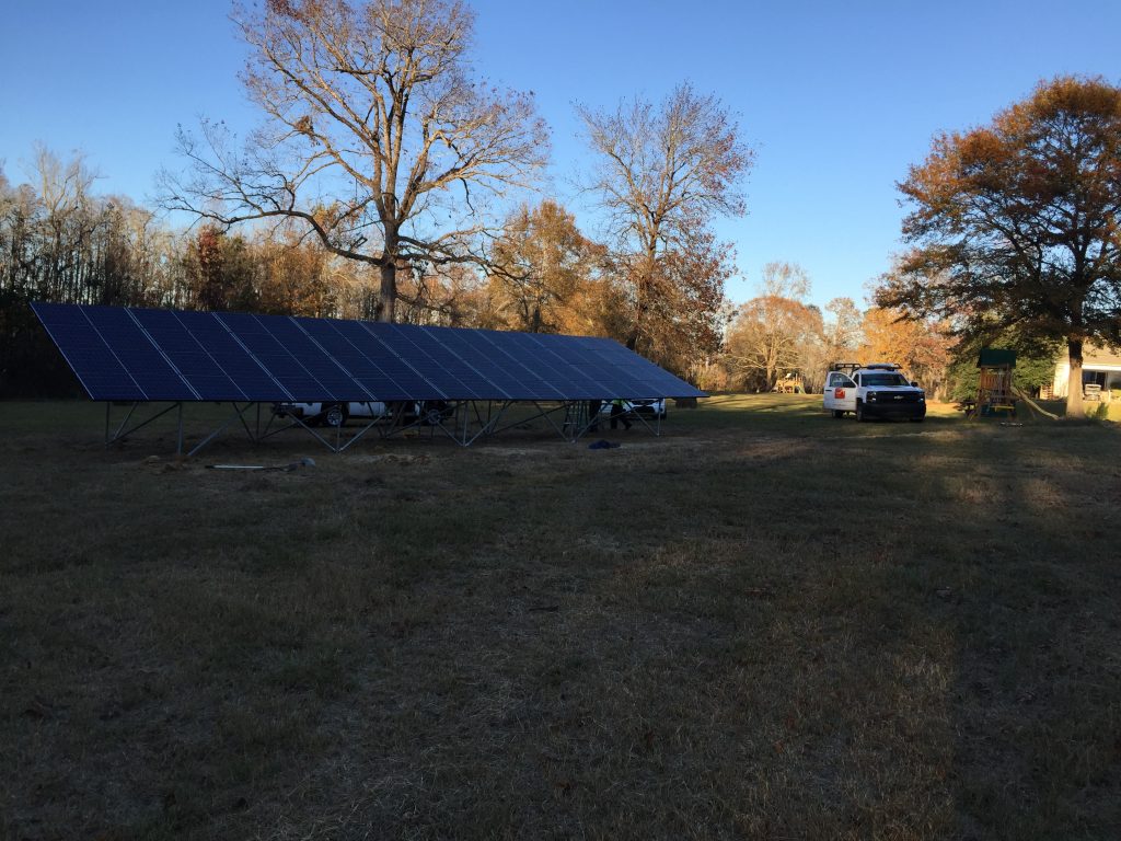 Ground Mounted Solar in S.C. pays the electricity bill