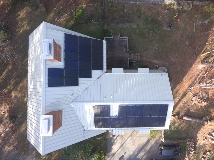 Solar Installation on a Home